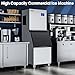 Coolski Commercial Ice Machine 420LBS/24H, 22”W Industrial Ice Maker with Large Storage Bin, Fast Ice Making, Upgraded Water Filters, DOE & ETL Certified, Ideal for Restaurants/Bars/Hotels