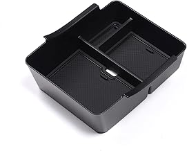 SMABEE アームレスト 収納ボックス ホンダ ヴェゼル VEZEL 2021-現行 に専用 センターコンソール ABS トレイ インテリア アクセサリー 小物入れ 滑り止め (黒)
