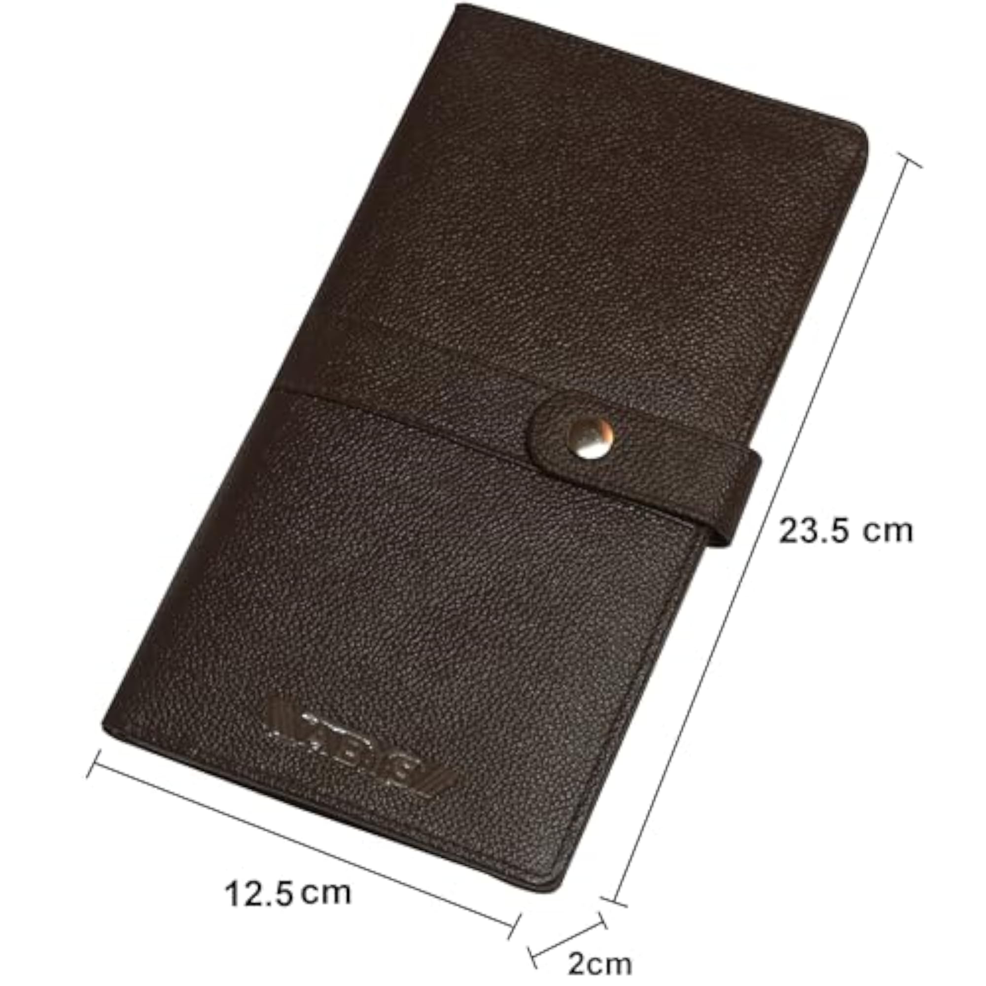 Men's Brown Leather Passport Holder Travel Wallet, Card Organizer