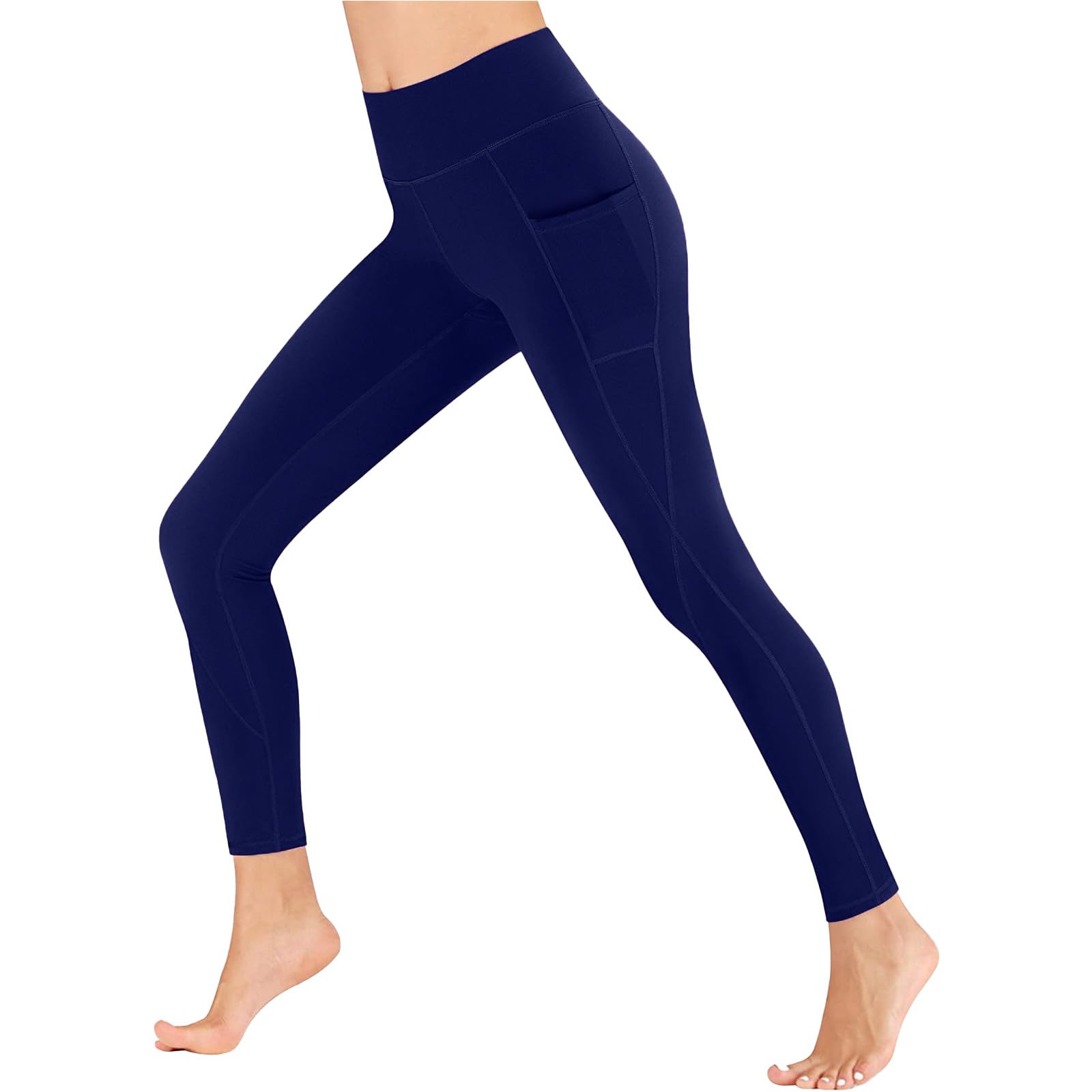 XUNRYAN Yoga Pants for Women Pockets Workout Leggings Full Length High Waisted Quick Dry Trousers Gym Activewear