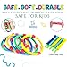 Ring Toss Game for Kids, Adults, and Family - Easy to Carry Soft Plastic and Foam Indoor Holiday Game or Fun Outdoor Yard Games for Kids/Parties, Easy to Setup