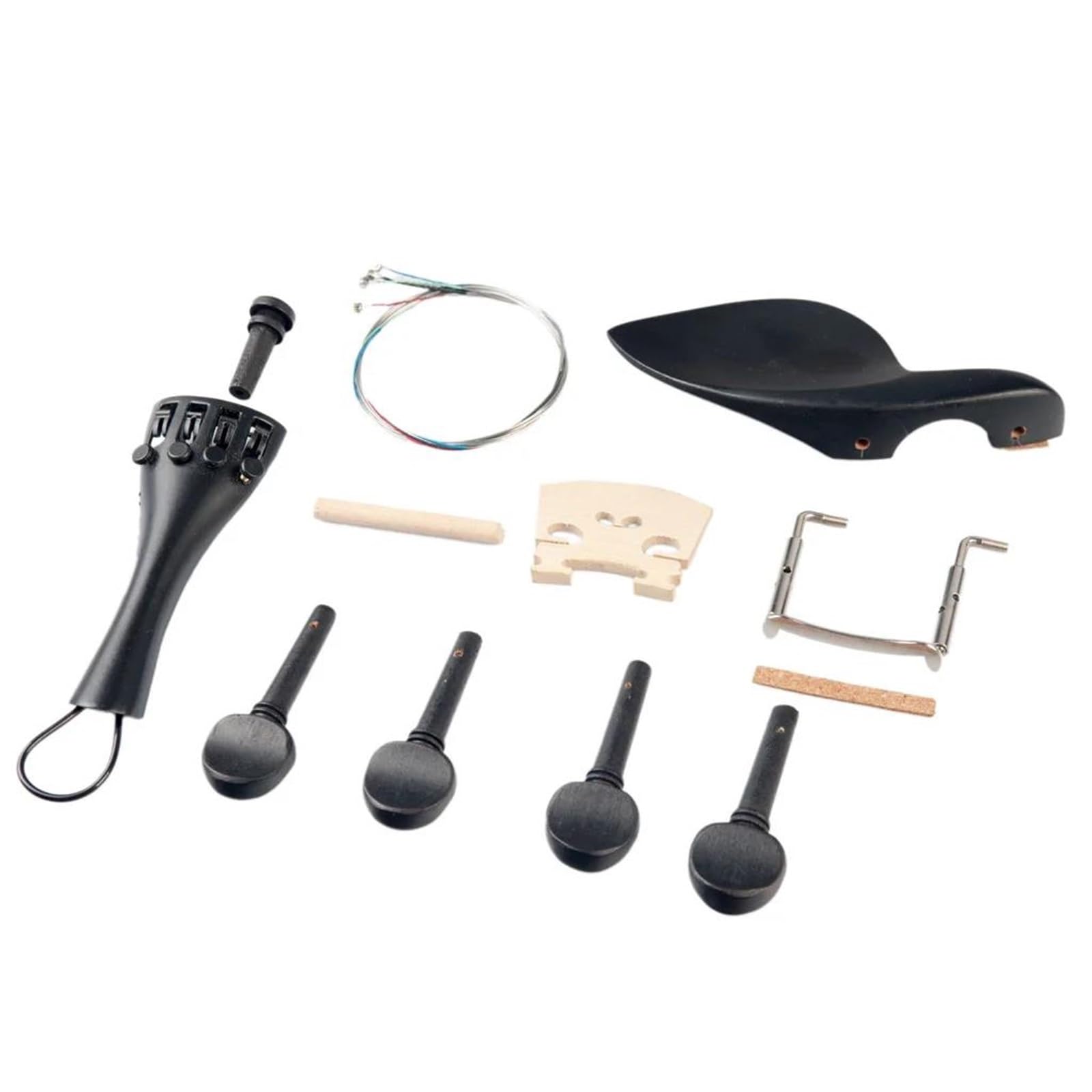 Violino Kit Fai Da Te Per Violino Acustico In Legno Massello Naturale | Include manico e cordiera in lega di alluminio(1/8)