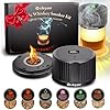Kit de Fumoir électrique, USB-C Rechargeable Fumoir à Whisky, 6 copeaux de Bois, sans Butane, kit Fumoir Boissons à l'ancienne, Cadeau Homme, Anniversaire, fête des pères, Noël