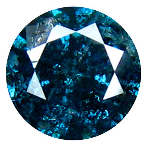 Diamant bleu vif naturel de 0.35 carat AAA 4x4 mm pour création de bijou unique