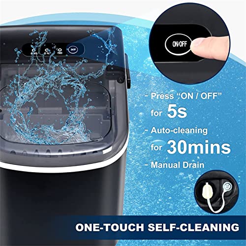 Máquina para Hacer Hielo Portátil de 26 lbs 24 h miniatura 6