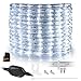 WYZworks 25 feet 1/2" Thick COOL WHITE LED Rope Lights Pre-Assembled with 10', 50', 100', 150' option - Christmas Holiday Decoration Lighting