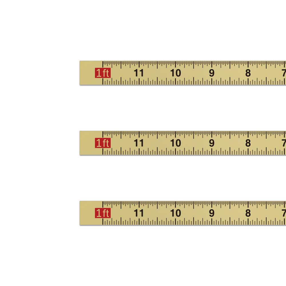 Exclusive Discount 50% Price WIN TAPE Pack of 5pcs 12 Inches Short Adhesive Tape Sticky Measuring Tape Ruler Self-Adhesive Tape Measure (Right to Left - Inches)