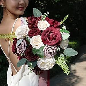 Alternative view of Künstliche Blumen Hochzeit Blumen Combo für DIY Hochzeit Blumensträuße Party Dekorationen