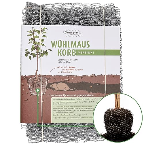 Wühlmauskorb GARTENPFIFF I Für Bäume I Maschendraht I...