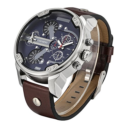 Montre quartz GMT LULI avec podomètre et cadran lumineux