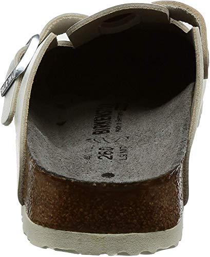 Image of BIRKENSTOCK Boston Boston Women's Shoe Antistatic Natural Leather Black Size 8 - Narrow Footbed