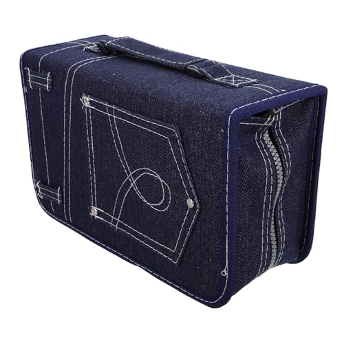 Gatuida Bolsa Organizadora para CD y Dvd de Discos Diseño Ligero y Portátil con Cremallera de Acceso Rápido Almacenamiento Versátil para Discos CD Dvd y Vcd Funda Resistente y Compacta