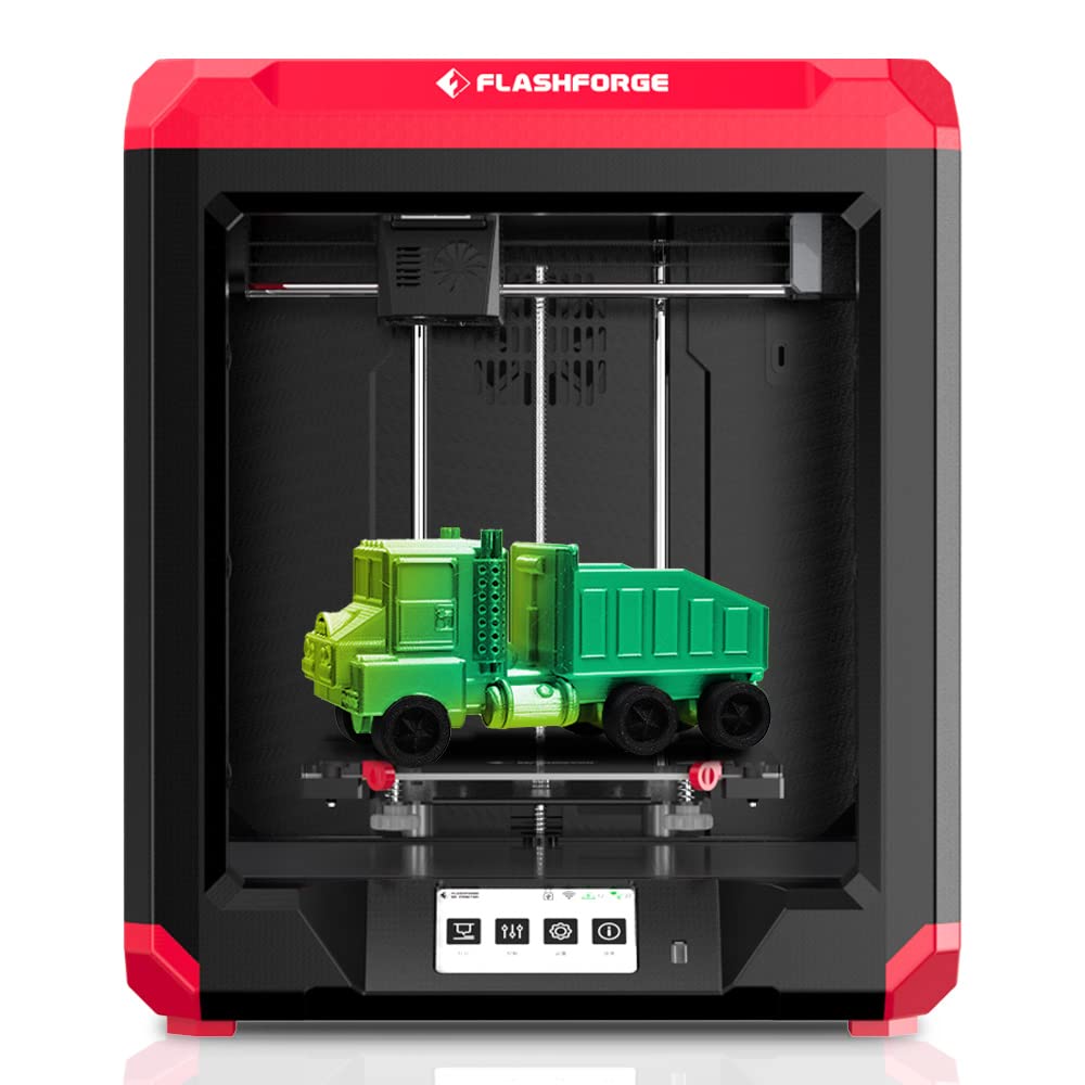 FlashForge 3D Printer Finder 3 with Dual Platforms, Larger Print Size 190x195x200mm for Education and Family Use, Direct Drive Extruder Works with ABS/Hips/PETG/TPU/PLA PRO Filaments
