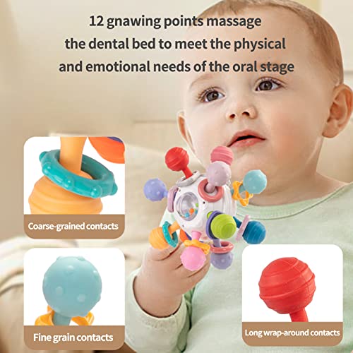 image for Alwoligag Baby Teething Toys Sensory Baby Toys chew Toys Teething Ball