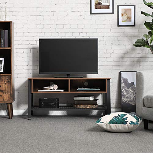 Vasagle Vintage Tv Stand, Tv Cabinet With Net Storage Shelf, Console With 2 Storage Compartments, Easy Assembly Ultv92X #TOP3