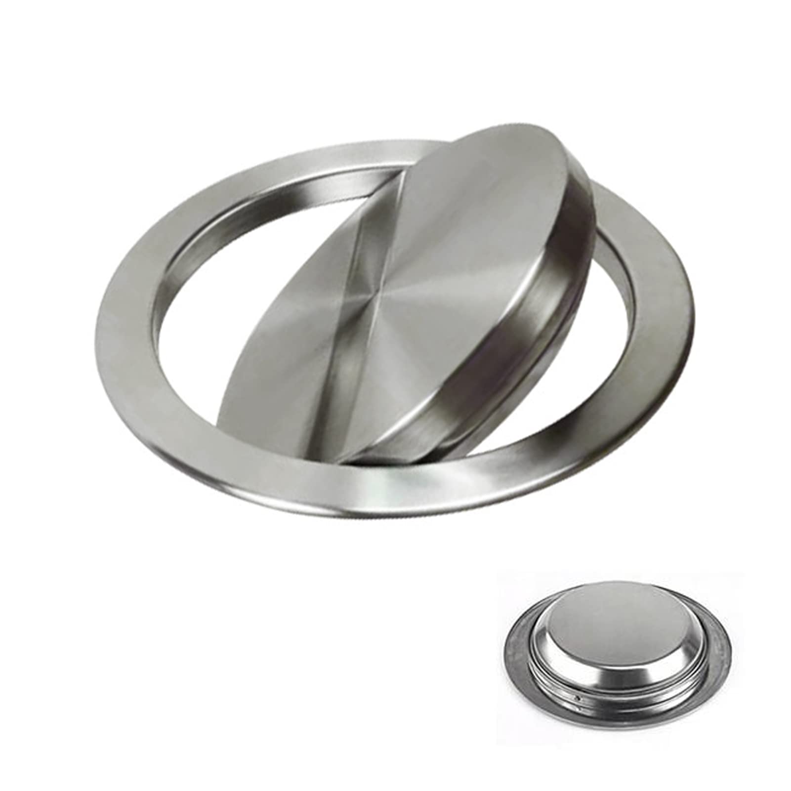 Swing Flap Cover, Trash Can Balance Flap Cover Embedded Countertop Built-in Garbage Rotating Top Lid