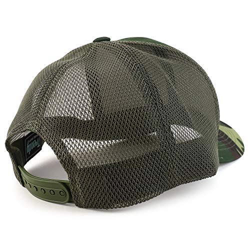 Image of Trendy Apparel Shop Oversize XXL Structured Trucker Mesh Baseball Cap