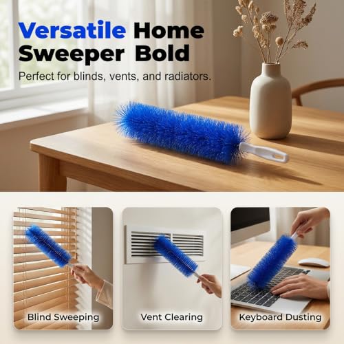 Image of Bendable Microfiber Head, Fan Cleaner Brush, Reusable Fan Brush Cobweb Duster Microfiber Duster Ideal for Ceiling Duster, Household Duster Curtains,Fan Cleaner for Box Fan (Gray-3Pcs)