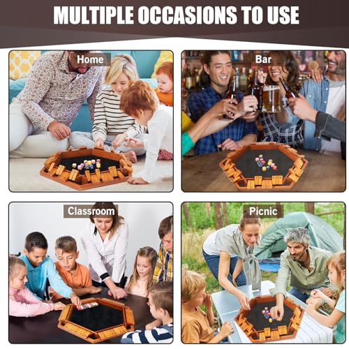 Toidgy Shut The Box juego de mesa de dados para 1 a 6 jugadores miniatura 6