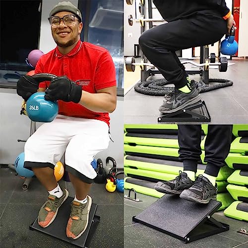 NISDOKR Professional Slant Board, Adjustable Heavy-Duty Incline Board and Calf Stretcher, Stretch Board for Calf Stretching, Flexibility, Strength & Squats - Max. Load 500lbs - Thumbnail 3