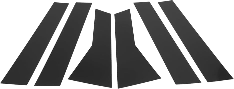 Door Pillar Window Trim - Car Front Rear Left Right Side Anti Scratch Sticker - for Honda CRV 2012-2016 Plastic Black - 6 Pcs