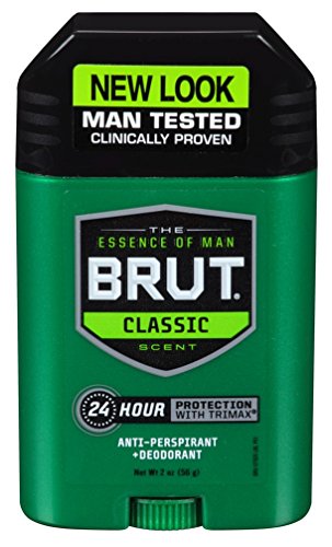 Brut Deodorant 2 Ounce Oval Solid Classic Scent(Anti-Perspirant) (59ml) (6 Pack)