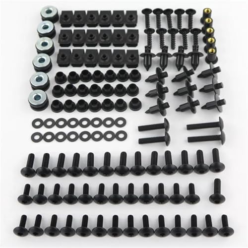 Kit tornillos carenado para Yamaha YZF-R6 y R6S clips negros de carrocería