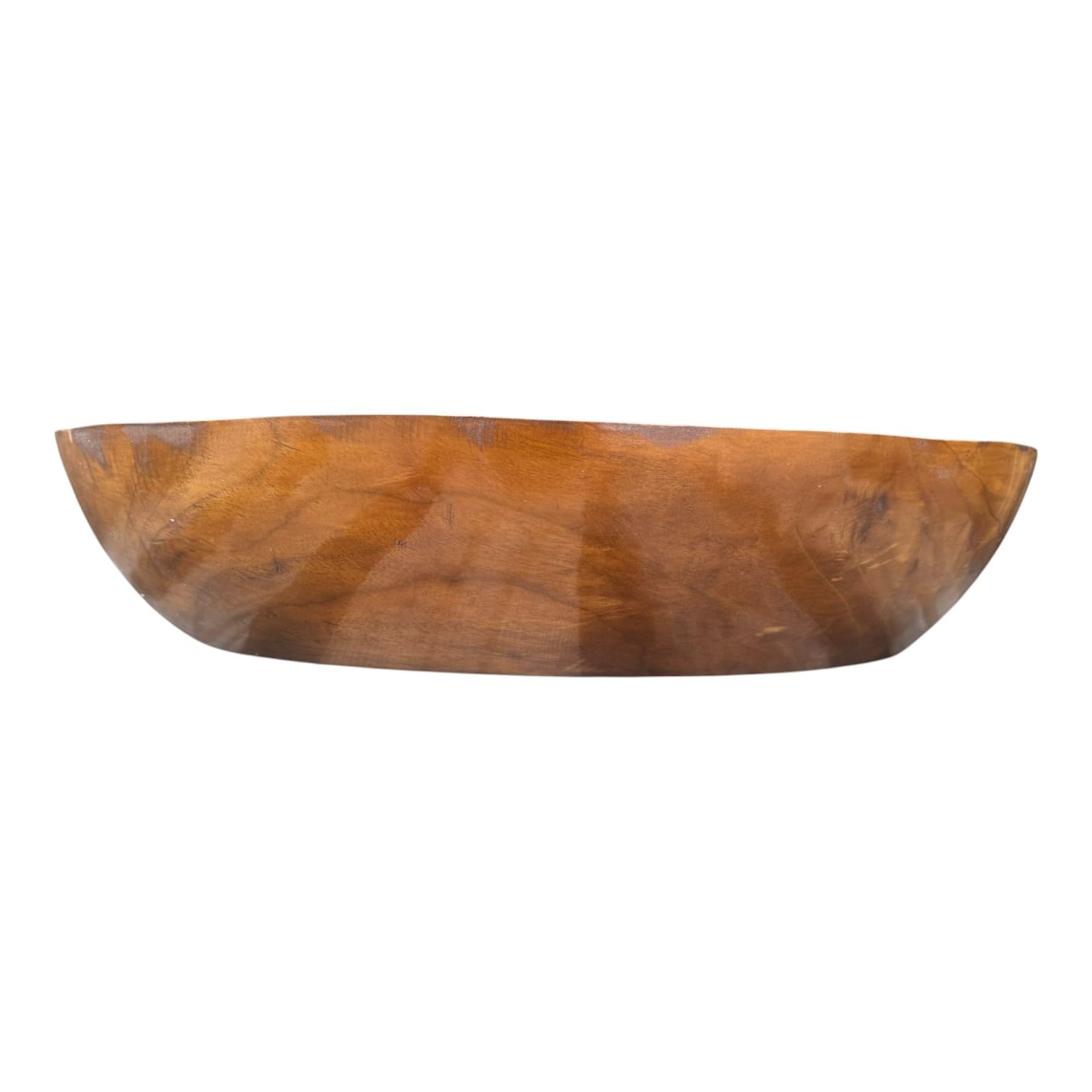 Lavabo en teck ovale 30x25 / 40x30 / 60x40 cm – Vasque à poser en bois pour salle de bain ou WC – Surface lisse – Produit naturel – Vasque décorative en bois massif (60x40cm)