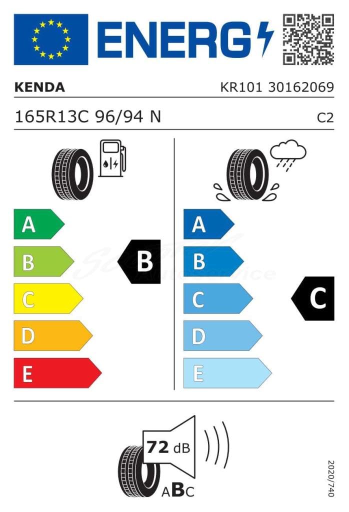 Opona wzmacniana do przyczepy KENDA KR101 165/80 R13C 96/94N