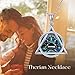 MONGAS Therian Necklace Sterling Silver Therian Triangle Necklace Paw Viking Jewelry Gifts for Women