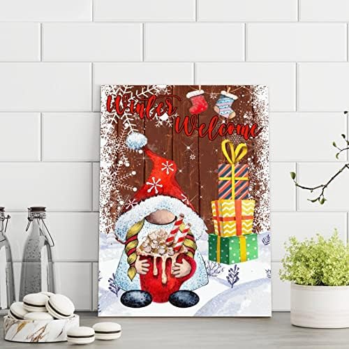 Winter Welcome Wooden Sign Christmas Tree Gnome Snowflake Wood Sign Plaque Vintage Holy Night Woodshop Garage Wall Decorative For Front Door Entryway Porch Bar Pub Party Housewarming Gift 16x12in 4 Winter Welcome Wooden Sign Christmas Tree Gnome Snowflake Wood Sign Plaque Vintage Holy Night Woodshop Garage Wall Decorative For Front Door Entryway Porch Bar Pub Party Housewarming Gift 16x12in