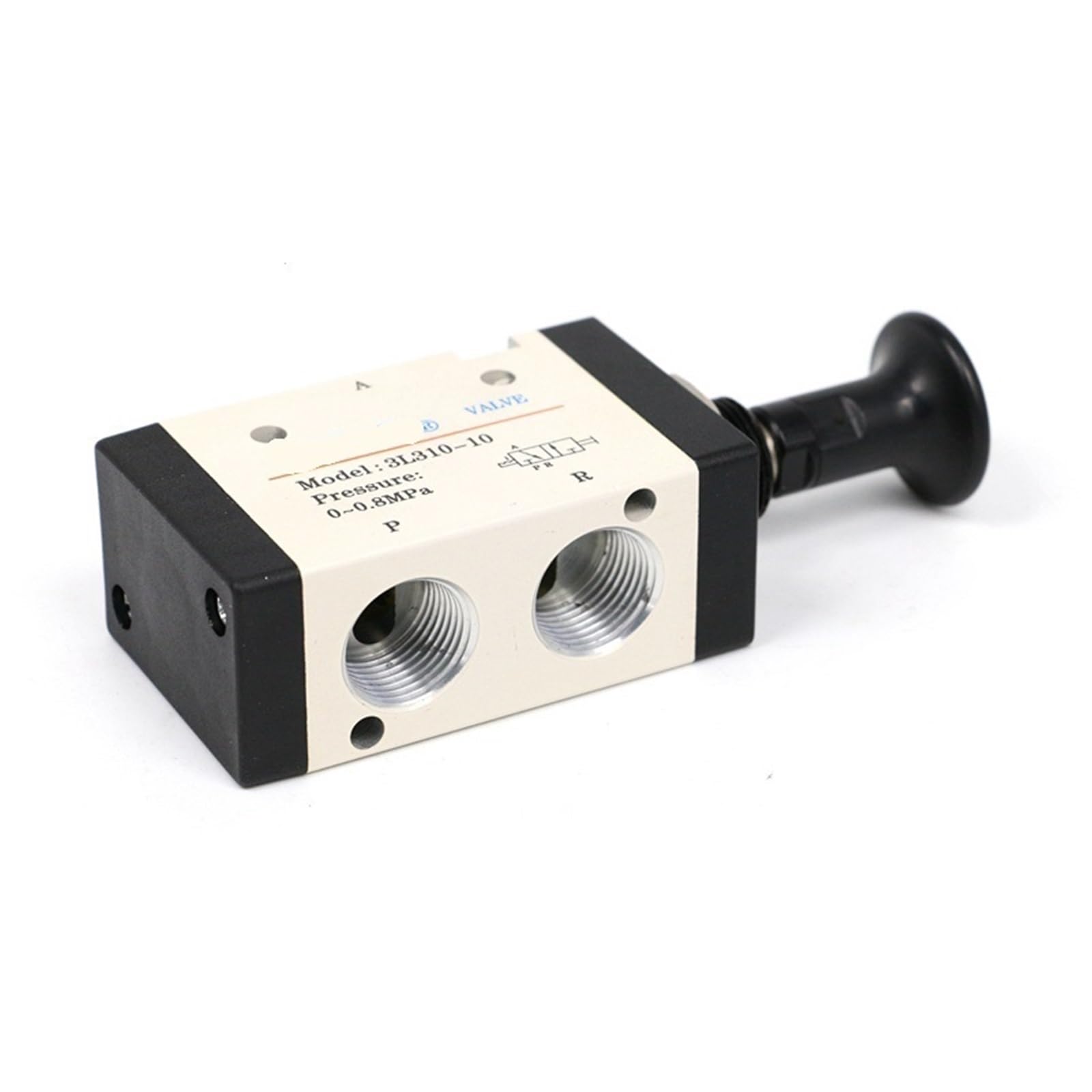 Válvula de empuje 3L310-10, válvula solenoide 3L, interruptor neumático, válvula Manual, 1 Uds.