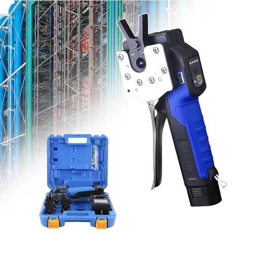 Herramienta de álpado sin Yeso de Cuerda, Expandidora de Tubo de Cobre eléctrico con 8 colisioneros, 1/4-3/4 Inch Contrasink Kit para HVAC Refrigeration, Auto Reverse, LED Light, 2000mAh Battery
