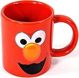 elmo sesamstraße kuscheltier Tasse aus Steingut mit lustigem Elmo- Gesicht