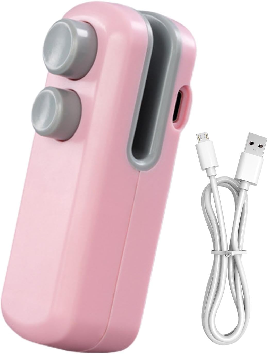 Nibbler Mini Sealer For Plastic Bags, Portable Handheld Vacuum Sealer for Food, Snacks, Chips, Fresh Storage, Plastic Bags sealer Machine, (MultiColor) (Pink)-image-14