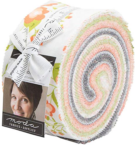 Corey Yoder Apricot and Ash Jelly Roll 40 2.5-inch Strips Moda Fabrics 29100JR