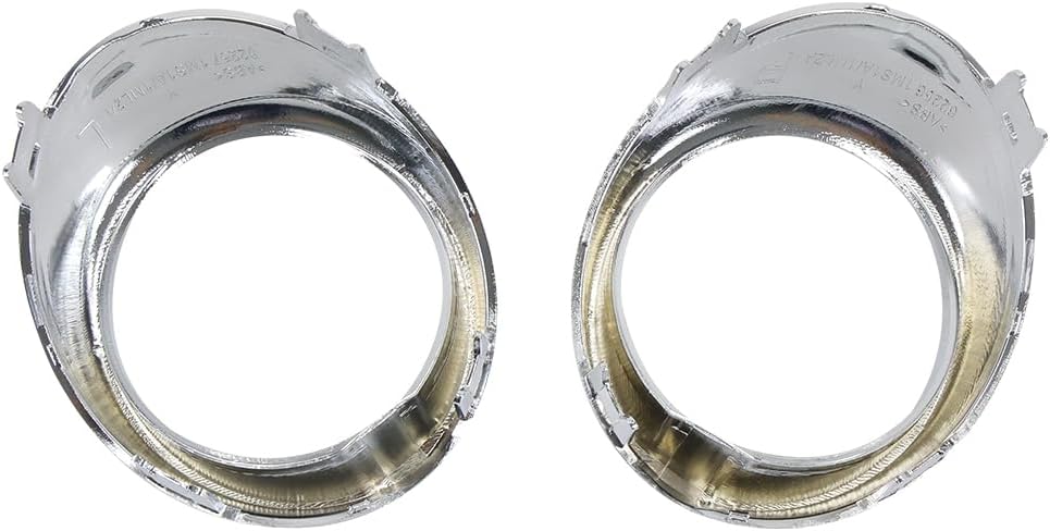 COOL STAR 2Pcs Left and Right Side Chrome Trim Bezel Ring Fog Light Cover Compatible with INFINITI G37 2010-2013 M56 2011-2013 M37 2011-2013 G25 2011 2012 Q70 2014 Replaces 62257-1MS2A 62256-1MS2A