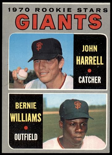 1970 Topps #401 Giants Rookies Bernie Williams/John Harrell San Francisco Giants (Baseball Card) EX Giants