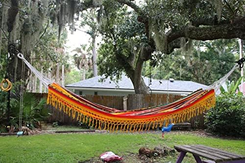 Yellow Double Handmade Inca Patterns Vintage Bohemian Otavalo