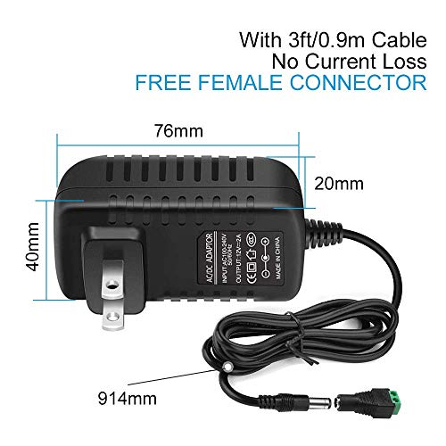 Inshareplus ISP-NW-PS-12V-WP-UL-24W 12V Power Supply, 12 Voltage 2A 24W Switching Power Supply thumb #2
