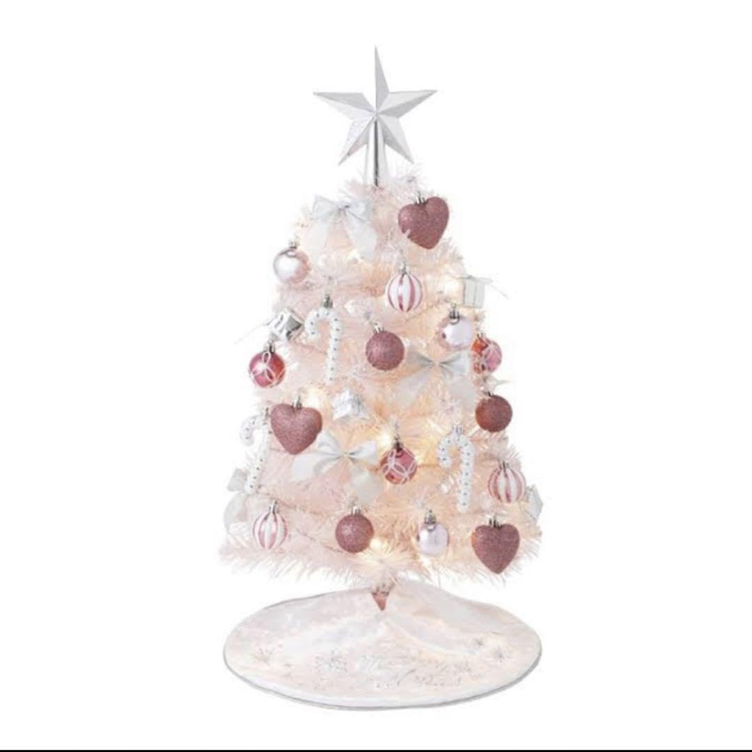 Amazon.co.jp: フランフラン francfranc クリスマスツリー 白 ピンク