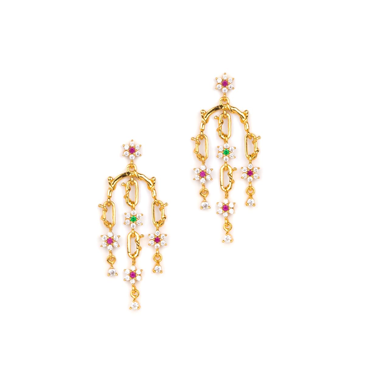 Shaya By Caratlane Women Garden Of Love Earrings In Gold Plated 925 Silver (B0C8J5M4T6) Amazon Price History, Amazon Price Tracker