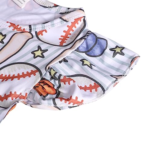 Toddler Girls Dress Causal Flutter Sleeve Ruffle Bottom Dress Summer Clothes3