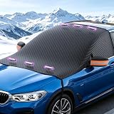 LUYIEDHA Protector Hielo Parabrisas Coche, Protector para Parabrisas, Parasol Coche Delantero Cubierta Universal para Nieve, UV, Lluvia, Funda Plegable Parabrisa Delantero Universal (A)