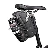 Gobesty Bolsa Sillín Alforja Asiento de Bicicleta, Portavasos de Bicicleta
