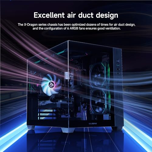 Image of MLOONG Gaming PC Desktop for Gamers & Streamers,AMD Ryzen 5 5500 up to 4.2GHz, GeForce RTX 5060 8GB GDDR6, 1TB NVMe SSD, 16GB DDR4 RAM, 650W 80+ Bronze PSU, Wi-Fi, Windows 11 Home Black
