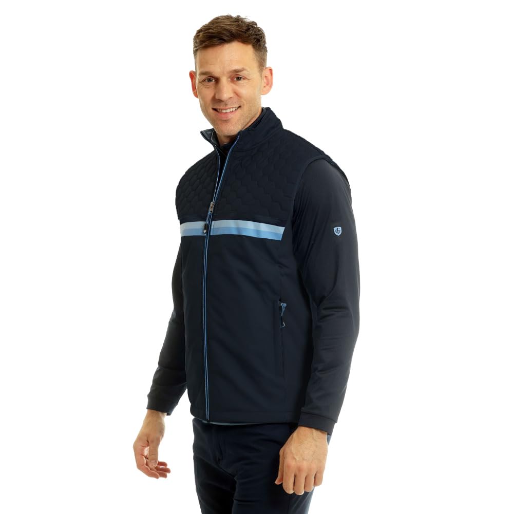 Island Green Padded Quilted Gilet Vest Gilet Uomo (Pacco da 1)
