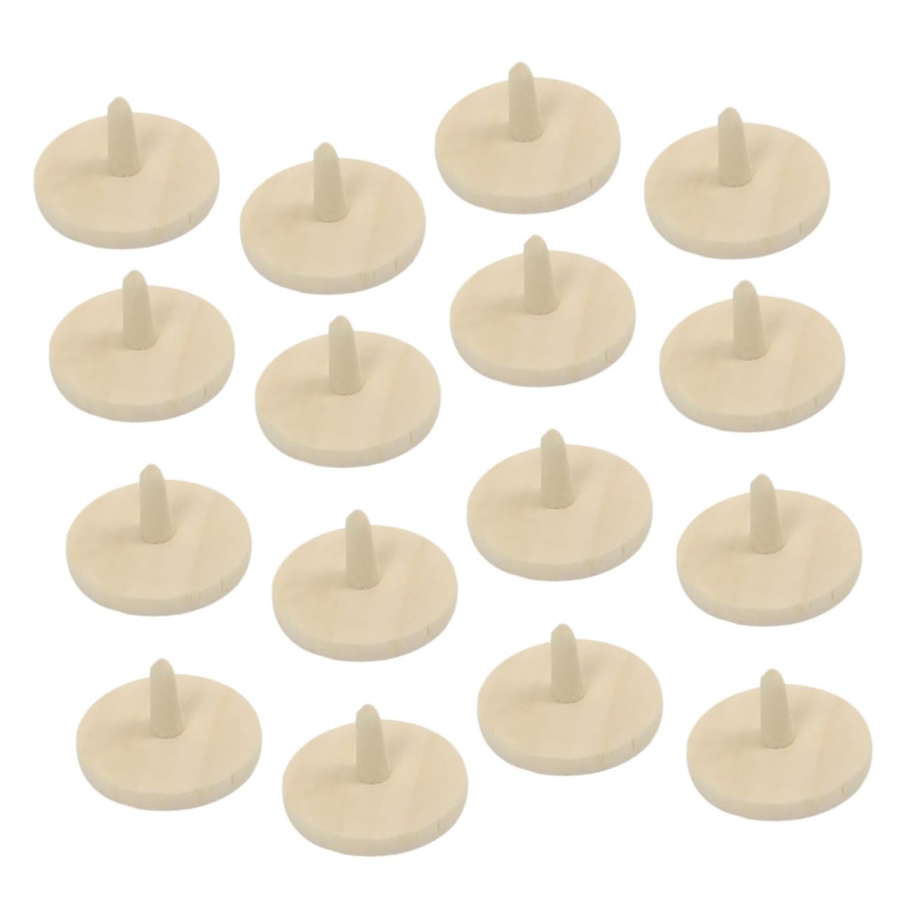 UPKOCH 30pcs Wooden Golf Ball Markers Golfing Accessories Ball Position Markers with Khaki Colour Sturdy Wood Material Small Friction Design and Positioning on Green