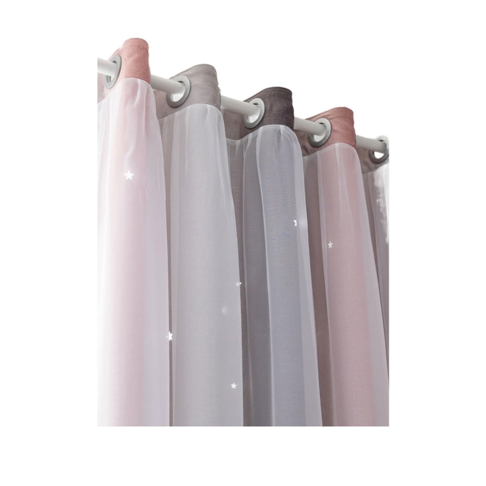EnxJire Blackout Curtains Blackout Curtains Thermal Insulated for Bedroom with Grommet(132x183cm)