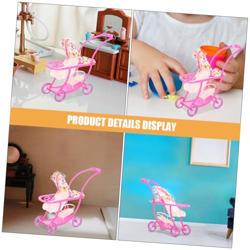 BESPORTBLE 2 Stück Mini Puppenwagen Klappbarer Puppenwagen für Rollenspiele Leicht und Tragbar für Kreative für Zuhause und Unterwegs – Bild 4